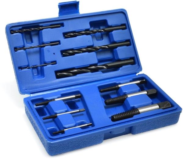 GEKO Wykrętaki do zerwanych śrub + wiertła HSS 12el.(40)