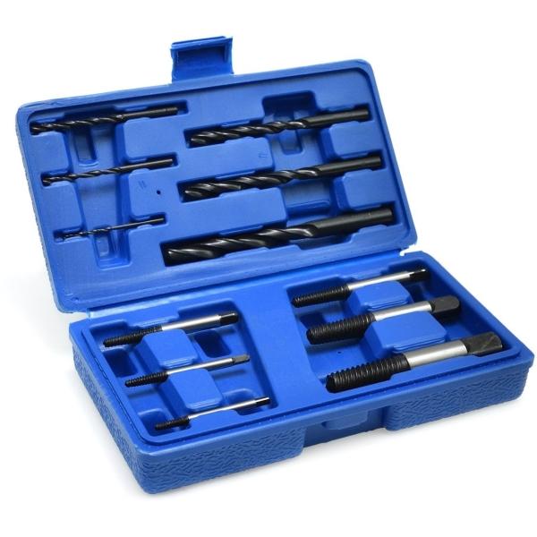 GEKO, Chiave a bussola, Wykrętaki do zerwanych śrub + wiertła HSS 12el.(40)