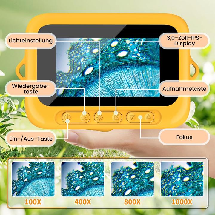 Actual product image PlayDen Digitales Kindermikroskop mit LCD-Bildschirm