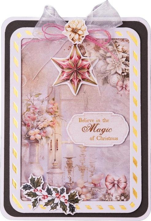 Image du produit art by marlene Die-cut designer Bloc de papier "Romantic Christmas" 28 Feuilles Essentials (170 g/m², 28x)
