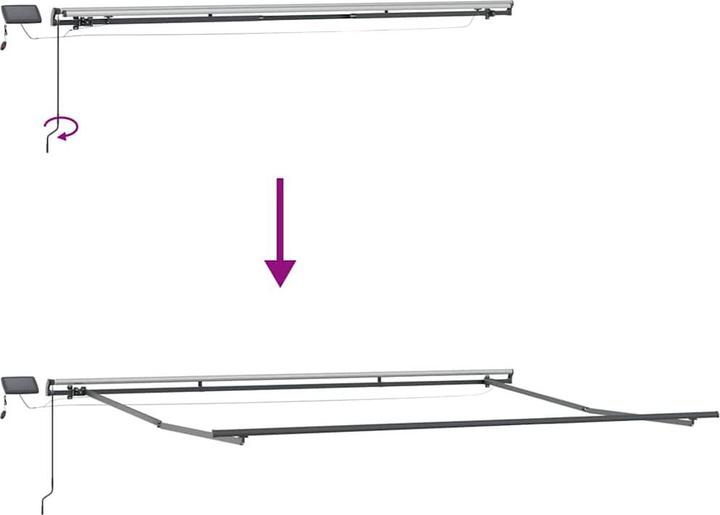 Produktbild vidaXL Einziehbare Markise (2.50 m)