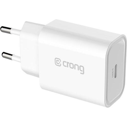 Crong Reiseladegerät 1 x USB-C 3 A (CRG-TUSBC20-WHI) (20 W, 1 Port) (CRG-TUSBC20-WHI)