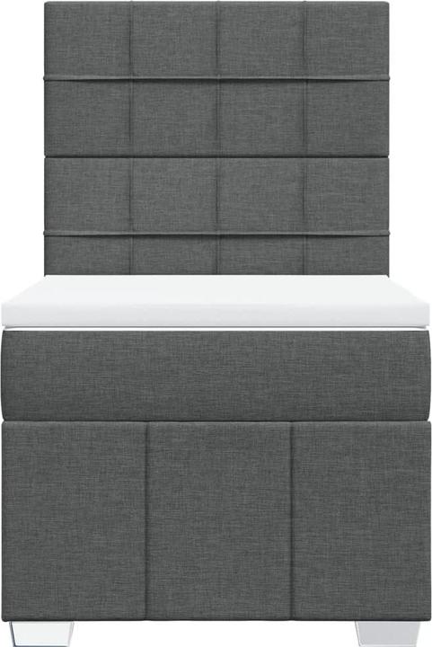 Produktbild vidaXL Bo x springbett mit Matratze 90 x 190 cm Stoff (90 x 190 cm)