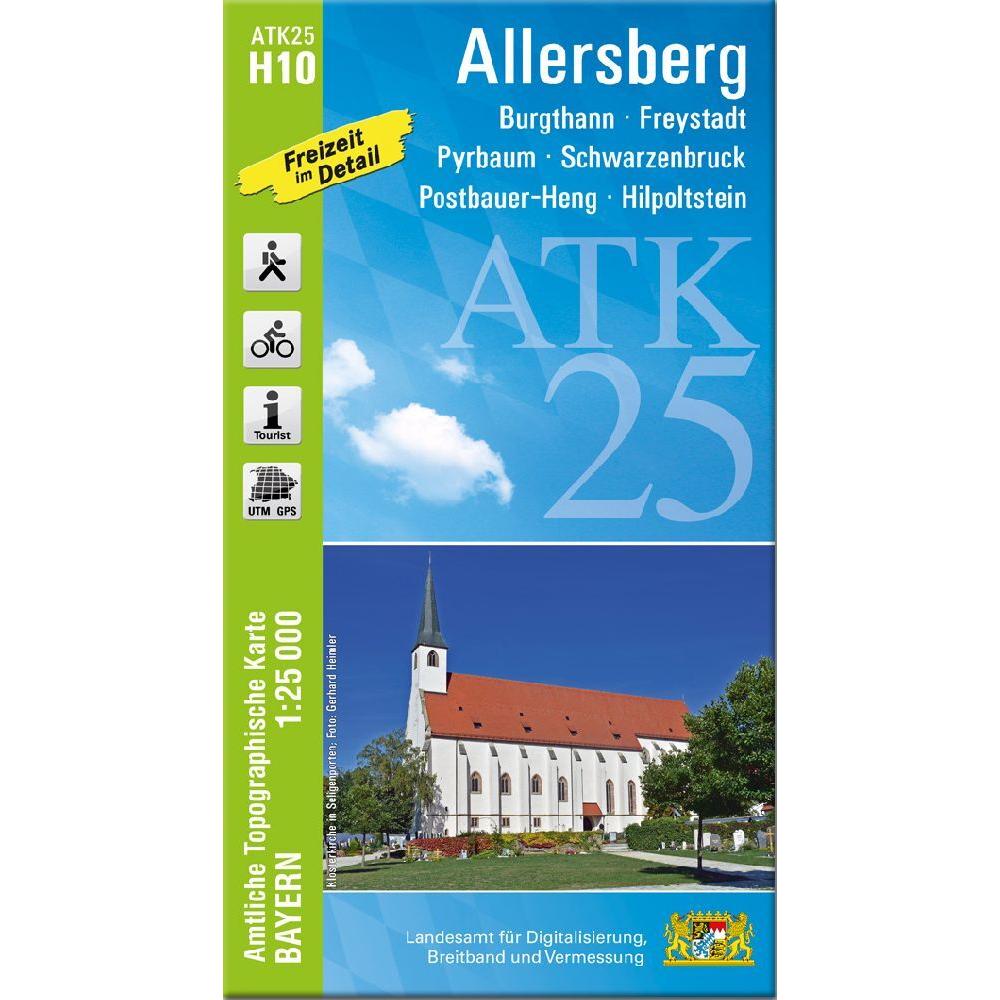 ATK25-H10 Allersberg (Amtliche Topograp, Landkarte