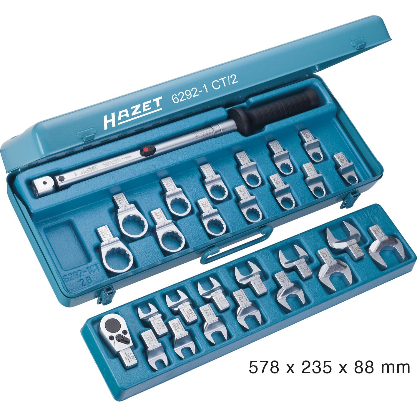Thumbnail - HAZET, Drehmomentschlüssel, Drehmoment-Werkzeug Satz 6292-1CT/28 ∙ Einsteck-Vierkant 14 x 18 mm ∙ 13 - 32 ∙ Anzahl Werkz...