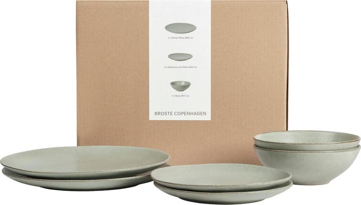 Image du produit Broste Copenhagen NORDIC MARSH Set de vaisselle pour le déjeuner pour deux 6pcs (6 pcs)