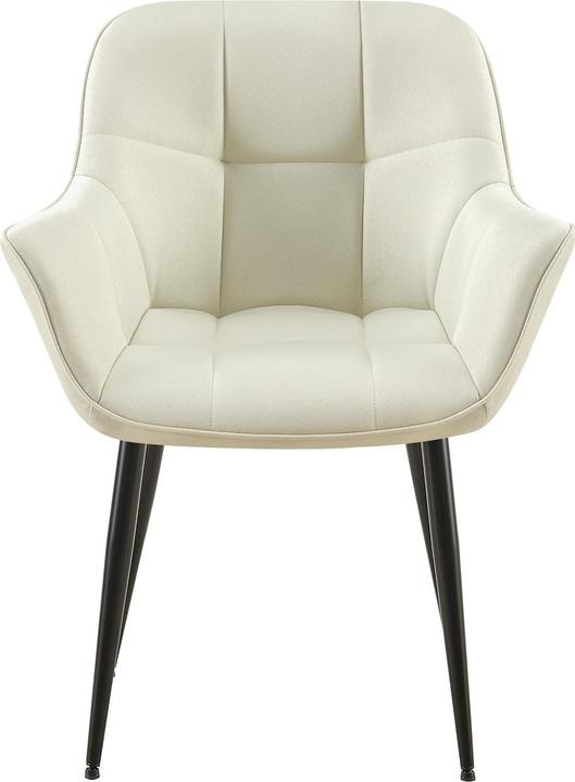 Image du produit Swisshandel24 Esszimmerstuhl Roseville Stoff, creme