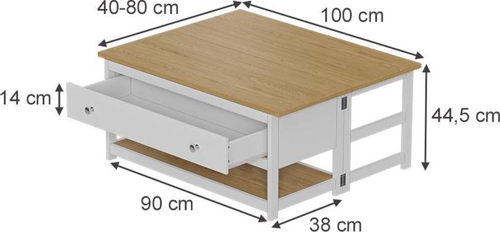 Image du produit Vicco Vikla (100 x 100 x 44.50 cm)