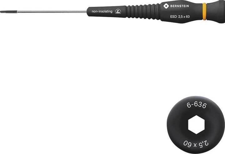 Actual product image Bernstein ESD Hexagon socket screwdr
