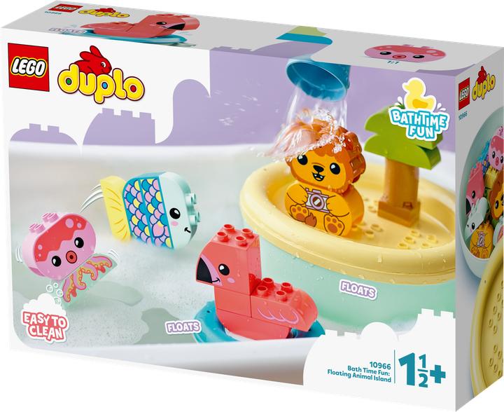 Produktbild LEGO Badewannenspass: Schwimmende Tierinsel (10966)
