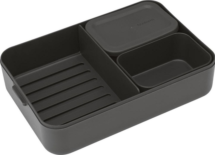 Actual product image Brabantia Lunch Box Make & Take 25.5 x 16.7 x 6.2 cm, Light Grey
