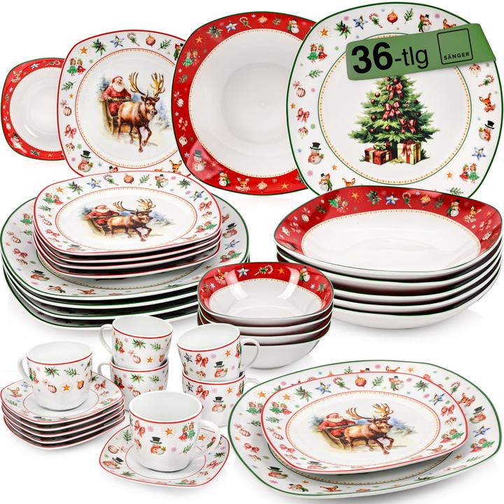 Sänger Geschirr Kombiservice Bilgola Christmas Design (30 Piece)