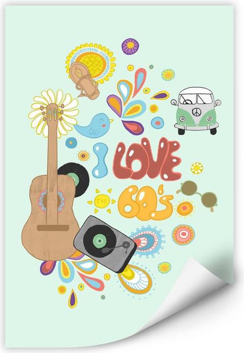 Image du produit Trenddeko J'aime les années 60 (70 x 100 cm)