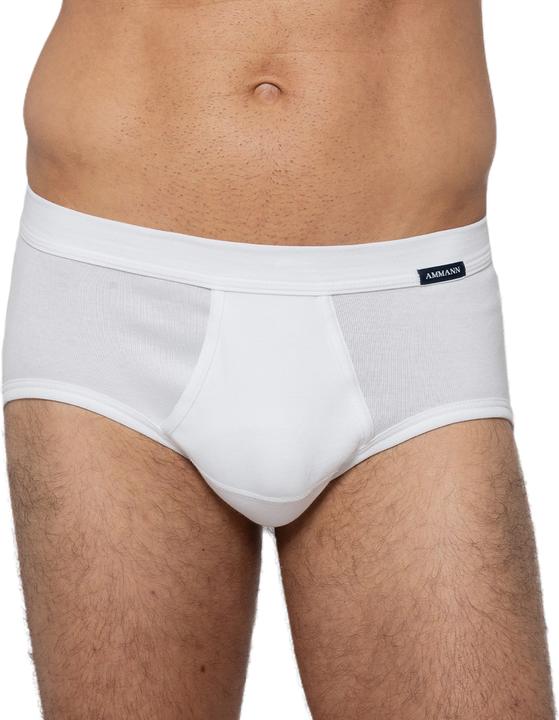 Produktbild Ammann 4er Pack Organic Cotton Feinripp Slip / Unterhose mit Eingriff (M, 4er Pack)