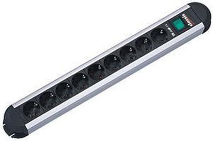 Actual product image Bachmann Power strip PRIMO CLASSIC ALU, 12-fold with (12x, CEE 7/3, 1.75 m)