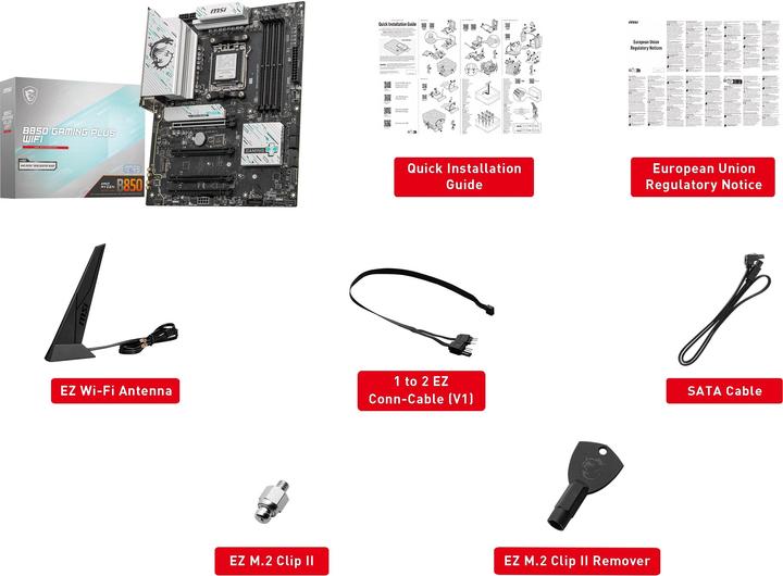 Image du produit MSI B850 GAMING PLUS WIFI (AMD B850, ATX)