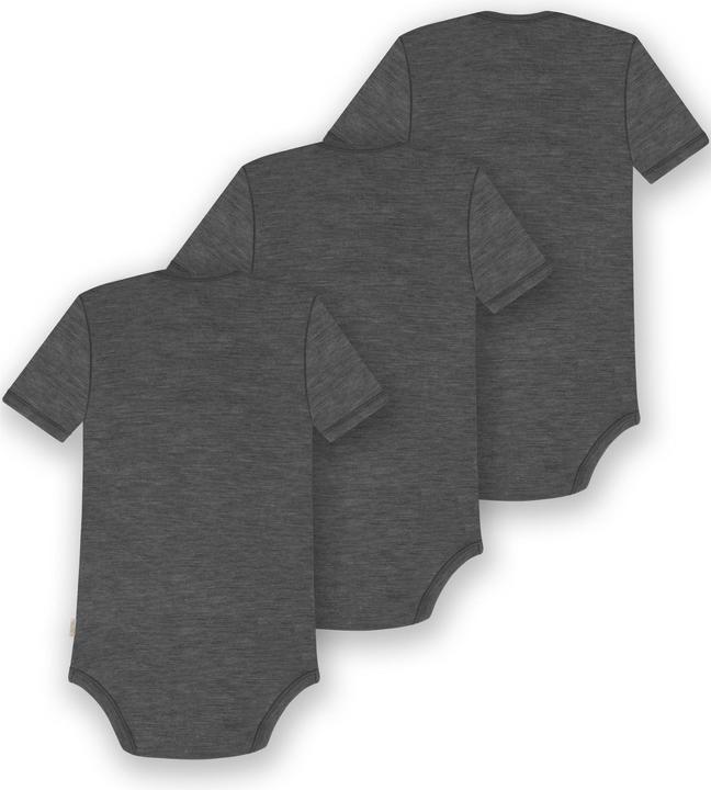 Produktbild Normani 3er Set Baby Merino Body Kurzarm „Tauranga" - 9291 (74)