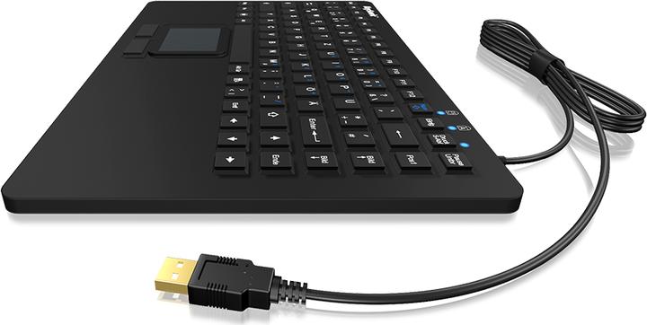 Actual product image KeySonic KSK-5230 IN Silicone keyboard with touchpad waterproof antimicrobial industrial keyboard heat... (US, Cable)