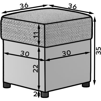 Thumbnail - ELTAP, Hocker + Pouf, Pouf R1