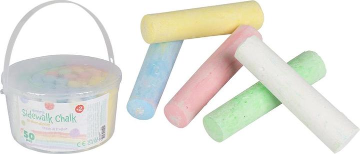 Actual product image Champ Jumbo Road Chalk, 50 pieces (Multicoloured, 50 x)