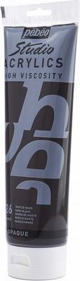 Produktbild Pebeo Studio Acrylics feine Acrylfarben (Marsschwarz, 250 ml)