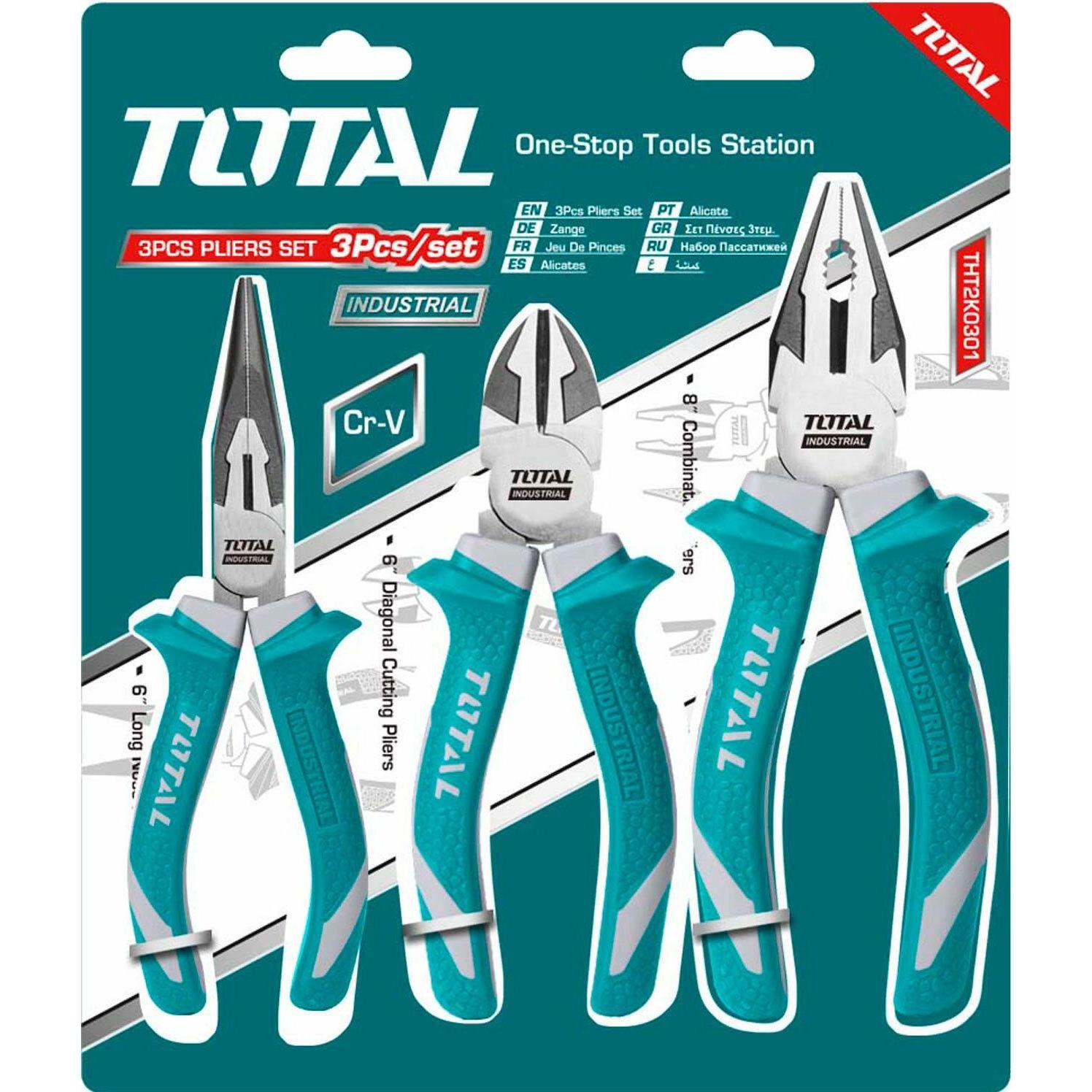 Total, Zange, Zangen-Set 3-tlg. Industrie