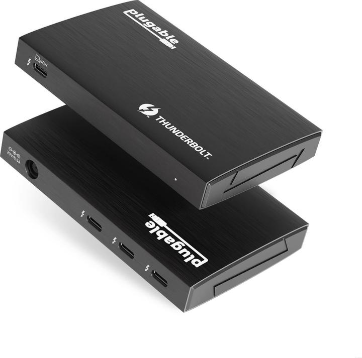 Actual product image Plugable TBT4 Hub 60W Mac & Windows (Thunderbolt, 3 Ports)