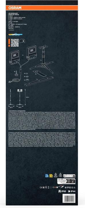 Productafbeelding Osram LED Aussen-Strahler WORKLIGHTS - TRIPOD 2x50W 4000K Neutralweiss 4099854572258 (10000 lm)