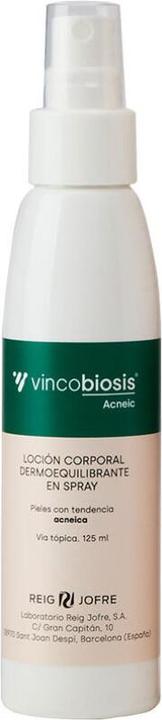 Produktbild Vincobiosis Acneic Dermobalancing Body Lotion Spray 125 Ml (Körperlotion, 125 ml)