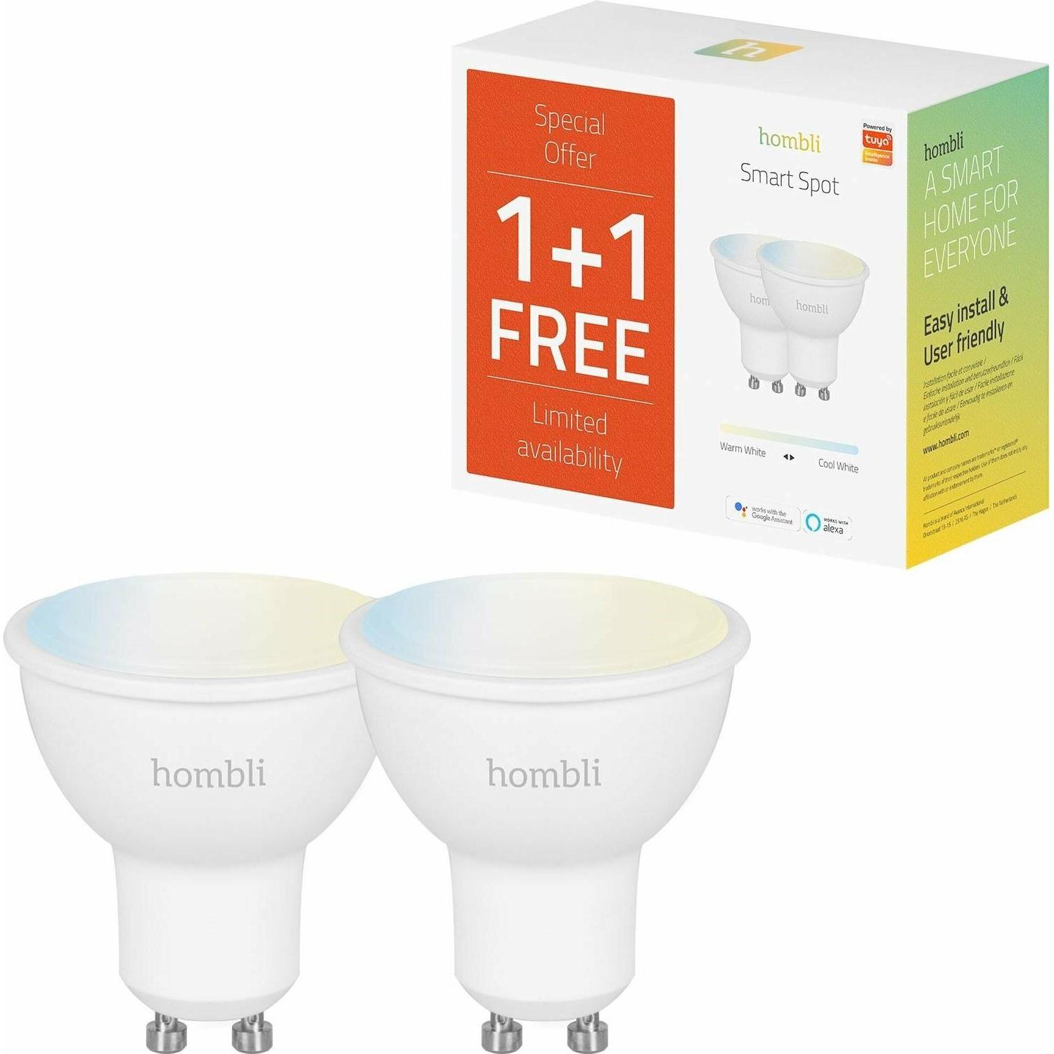 Thumbnail - Hombli, Leuchtmittel, Smart Spot (GU10, 4.50 W, 350 lm, 2 x, F)