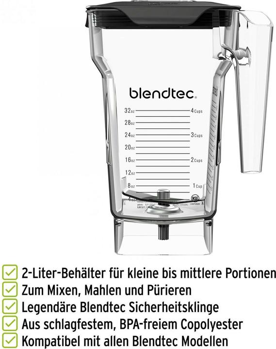 Produktbild Blendtec Mixbecher FourSide Jar Transparent