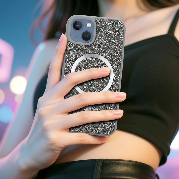 Image du produit Cadorabo Coque pour Apple iPhone 13 / 14 Paillettes Scintillant Design (Apple iPhone 13)