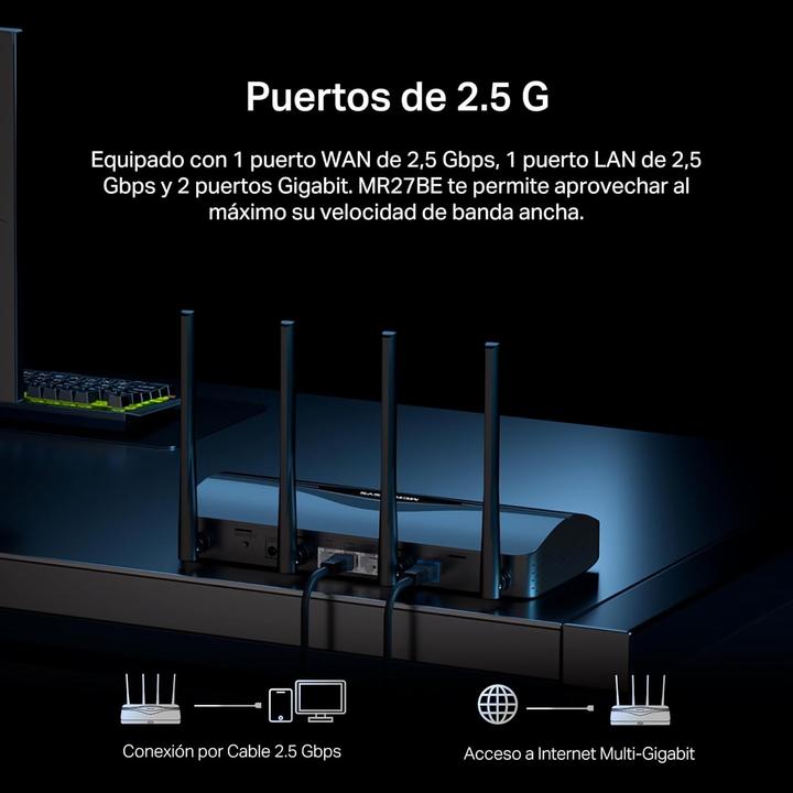 Actual product image Mercusys BE3600 Dual-Band Wi-Fi 7 Router
