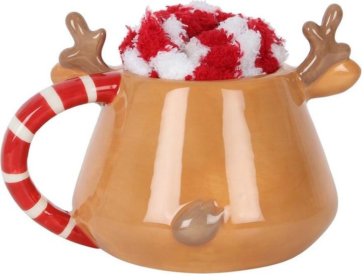 Produktbild Something Different Rentier Weihnachtsbecher und Socken Set (1 x)