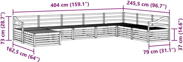 Produktbild vidaXL Outdoor-Sofa