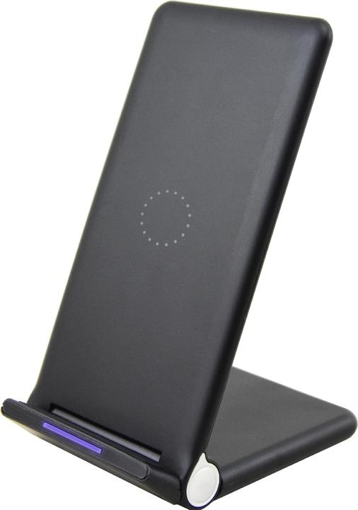 Wave Qi-pöytäteline langattomalla latauksella, musta (15 W)