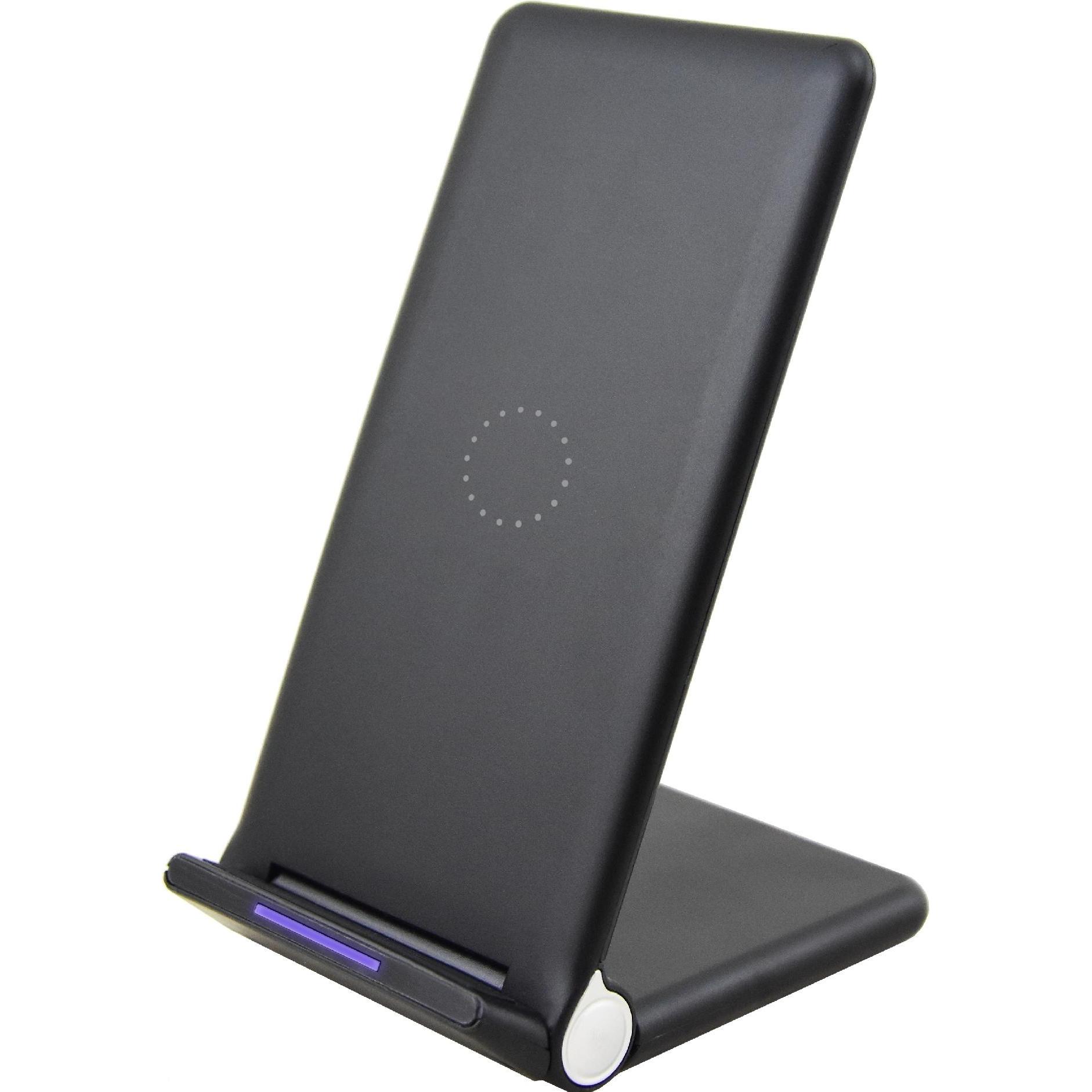 Wave Qi-pöytäteline langattomalla latauksella, musta, Wireless Charger, Schwarz