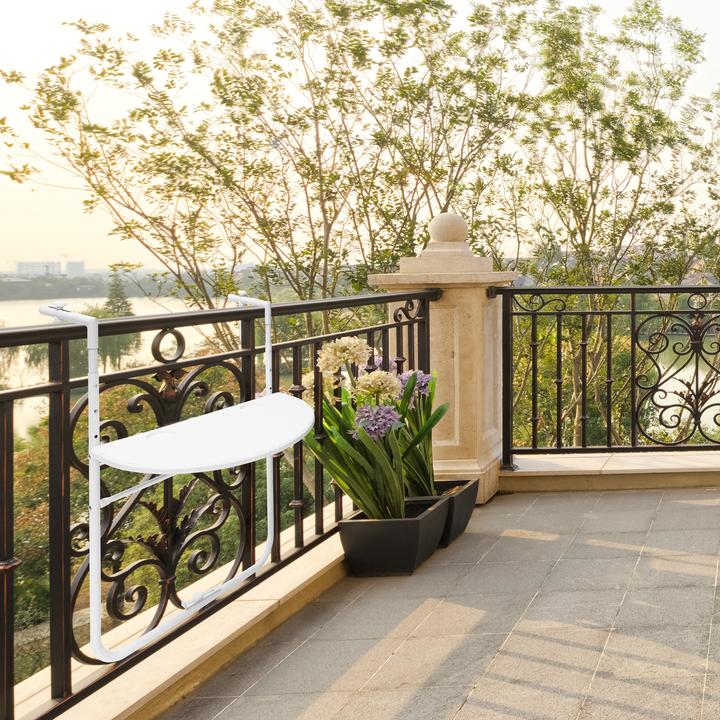Actual product image Relaxdays Balcony hanging table (63 cm)