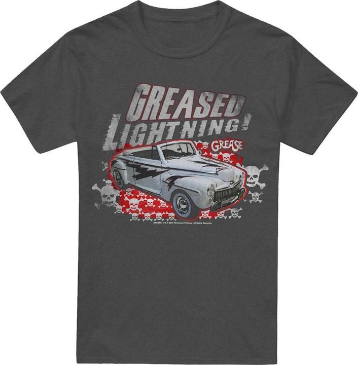 Actual product image Grease Unisex Adult d Lightening T-Shirt (L)