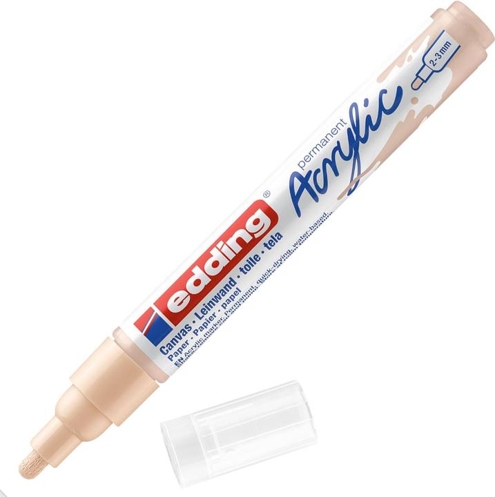 Image du produit Edding Marqueur acrylique 5100 Medium (Beige chaud, 3 mm, 1 x)