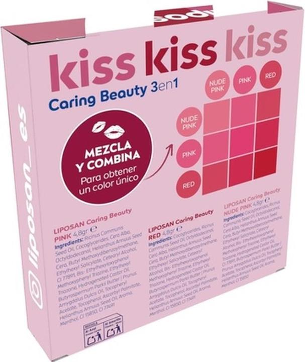 Actual product image Liposan Caring Beauty 3 in 1 Lip Balm and Blush