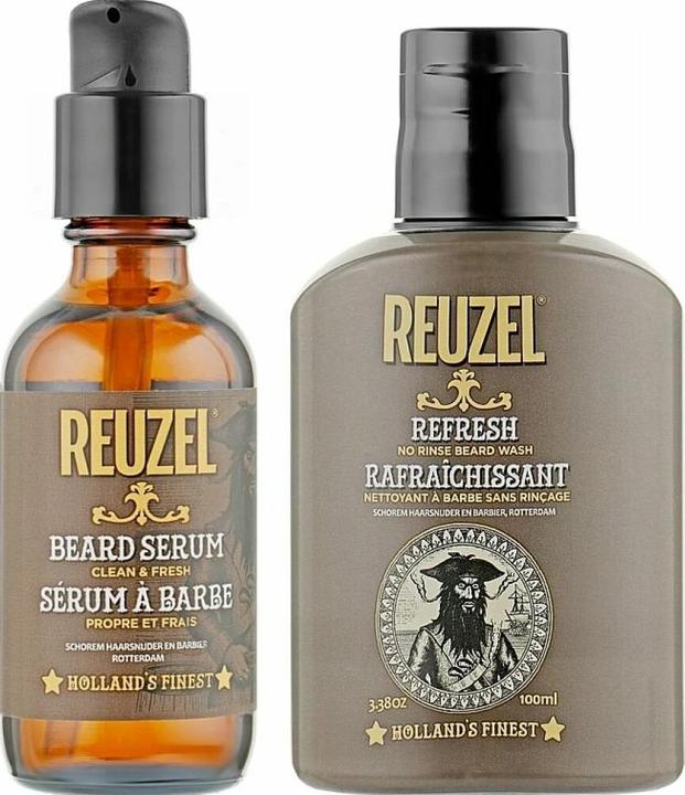 Actual product image Reuzel Beard Try Me Kit Beard Care Set - Beard Oil & No Rinse Beard Wash (100 ml)