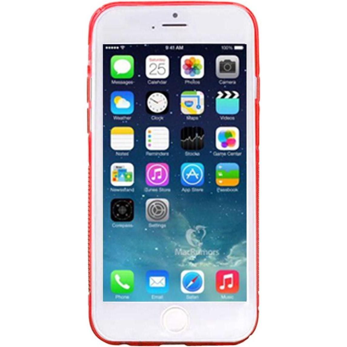 Thumbnail - König Design Handyhülle TPU Case für Handy Apple iPhone 6 (4,7 Zoll) rot (Apple iPhone 6), Smartphone Hülle, Rot