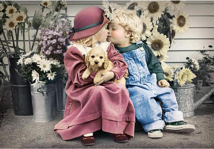 Actual product image Castorland C-104451-2 Puzzle 1000 pièces : Premier Amour (1000 pieces)