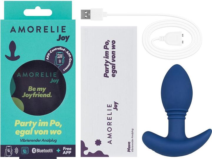 Actual product image Amorelie Move app-controlled anal plug