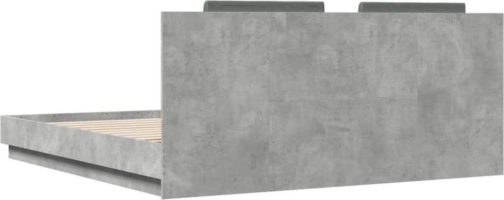 Produktbild vidaXL Bettgestell mit Kopfteil und LED-Leuchten (200 x 200 cm)