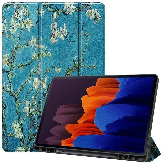 Actual product image MU Style Triple folding cover with pattern (Samsung Galaxy Tab S7+)