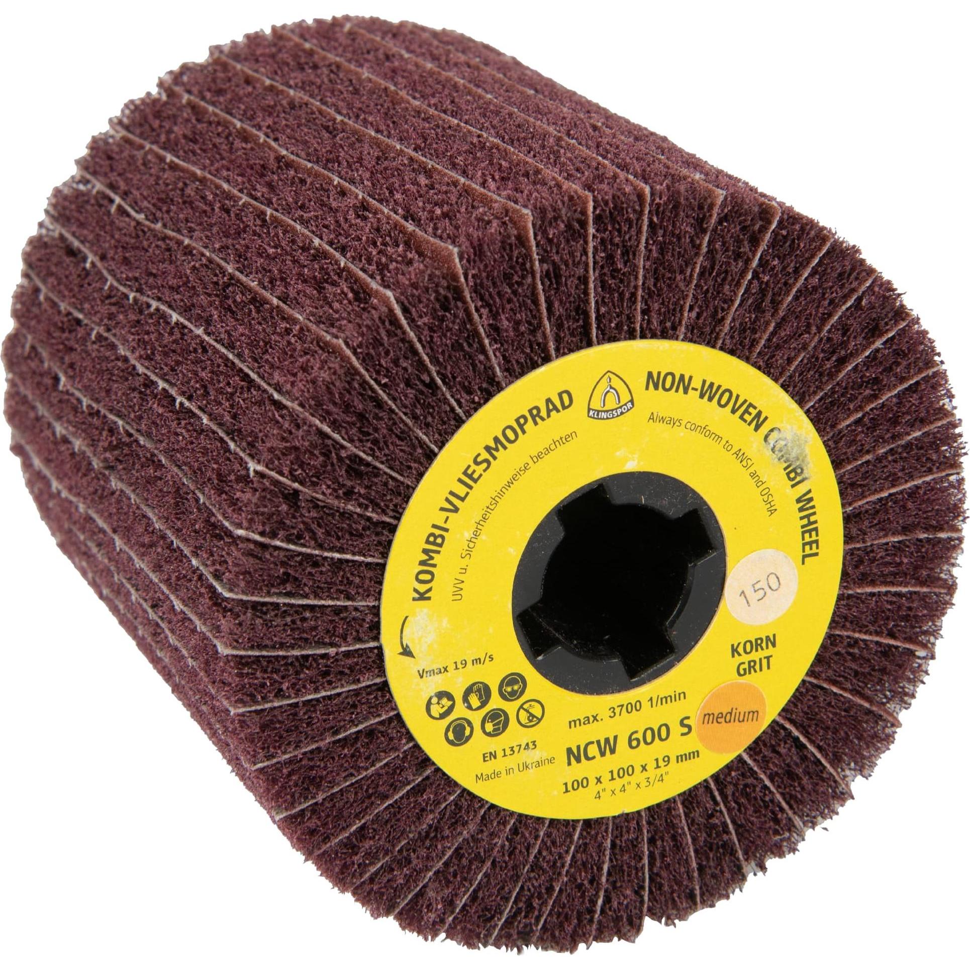 Thumbnail - Klingspor, Schleifmittel, NCW 600 S - Vlieswalzen 100 x 100 x 19 mm (100)