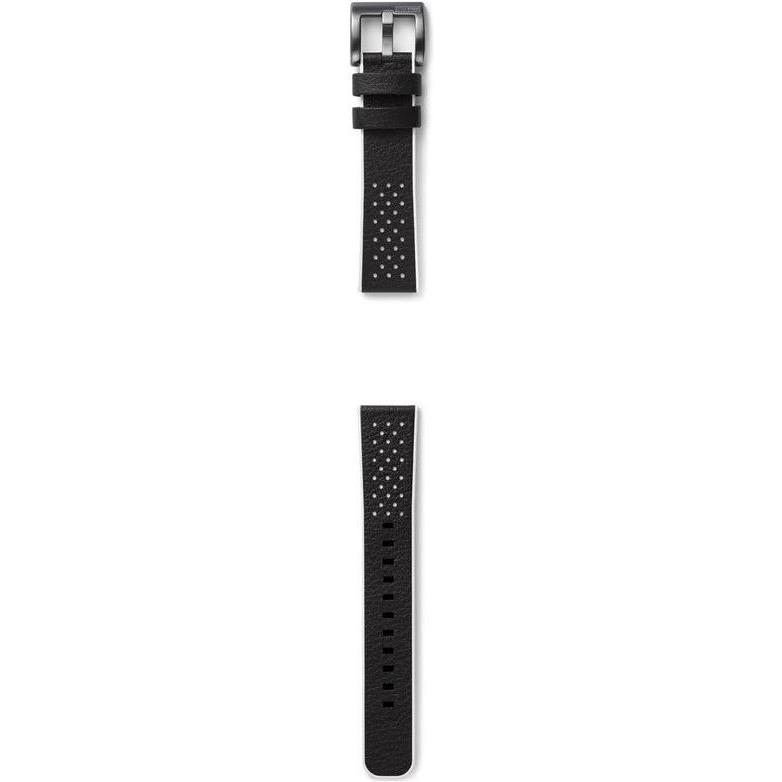 Thumbnail - Strap Studio Hybrid Sport Strap (20 mm, Kautschuk, Leder, Gear Sport), Uhrenarmband, Schwarz, Weiss