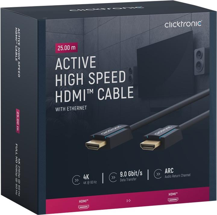 Image du produit clicktronic HDMI (Typ A) — HDMI (Typ A) (25 m, HDMI)